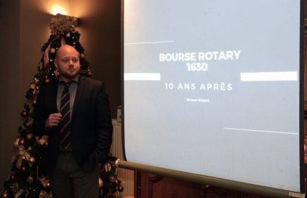 Visite de notre boursier, l'astrophysicien Arnaud stiepen